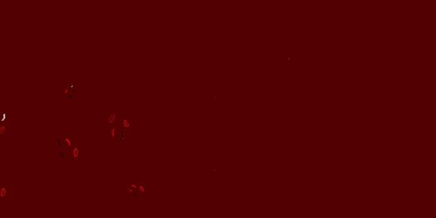 Light Orange vector template with businesswoman signs.