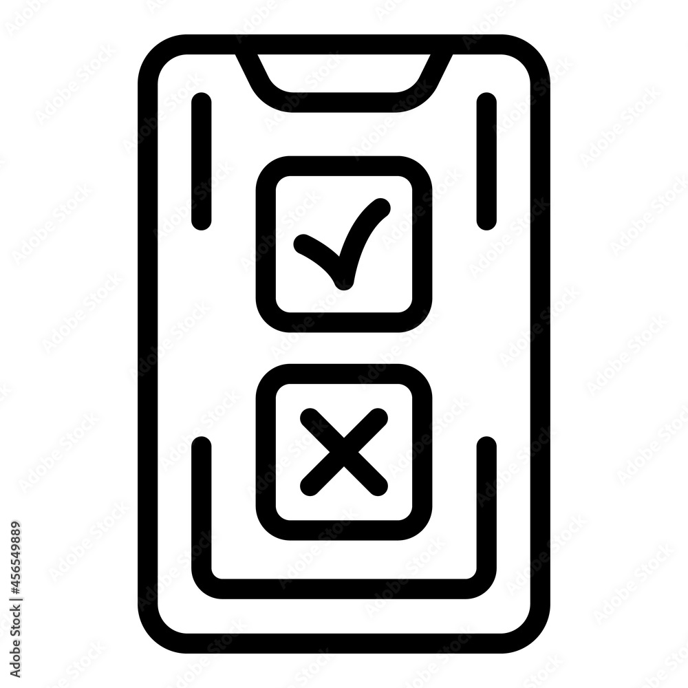 Poster smartphone manager icon outline vector. digital project. business data