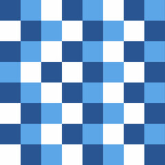 blue and white checkers