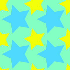 Vector bright stars for baby textiles, postcards