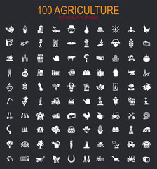 Agriculture icon set