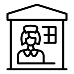 Woman prejudice icon outline vector. Gender discrimination. Career equality