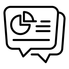 Business chat icon outline vector. Phone team. Company talk