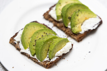 Avocado tost, healthy food, Superfood 