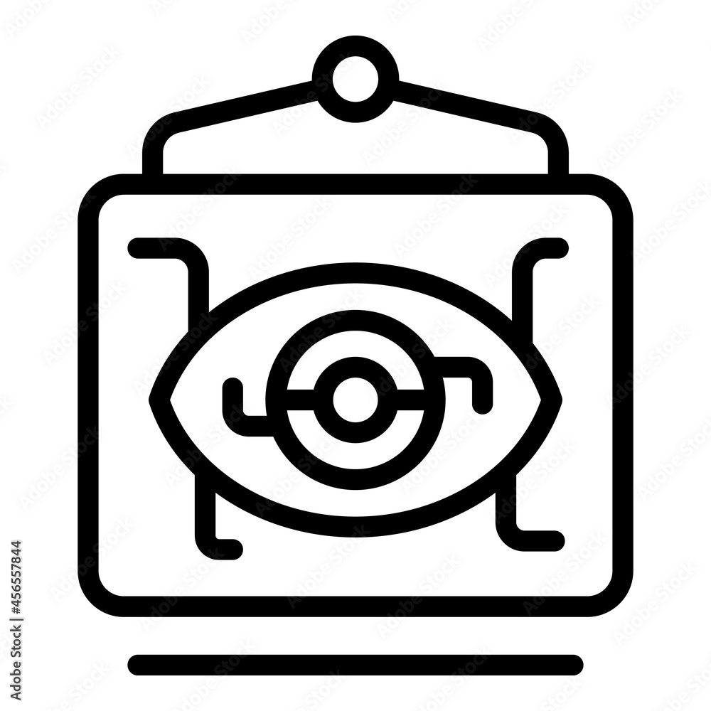 Aufkleber big data banner icon outline vector. business technology. web analytics