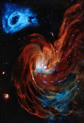 Hubble Reveals a Tapestry of Blazing Starbirth/veil nebula