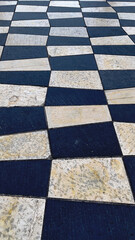 Black and white square- Abstract pattern