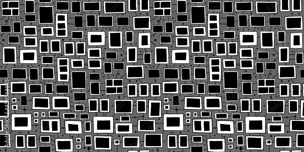 Aufkleber abstract photo frame templates. seamless pattern background for your design