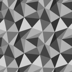 Seamless pattern. Mosaic, structure of triangles. Vector design.	