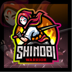 Shinobi mascot. esport logo design