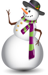 Cute Snowman Illustration Artwork Winter Clipart Christmas collection