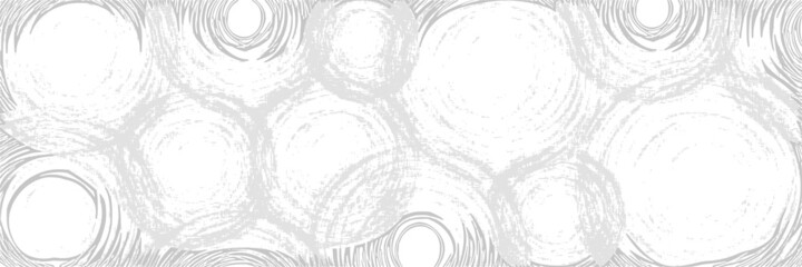 Obraz premium Light gray vector banner in grunge style, abstract circles 
