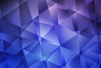 Light Purple vector gradient triangles template.