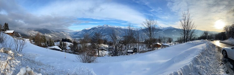 winter in the mountains