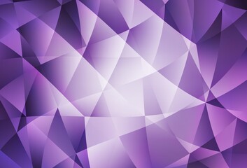 Light Purple vector polygon abstract layout.
