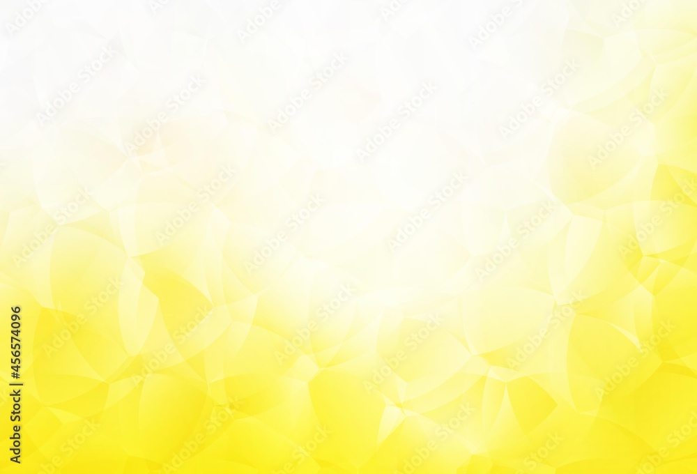 Poster light yellow vector backdrop with memphis shapes.