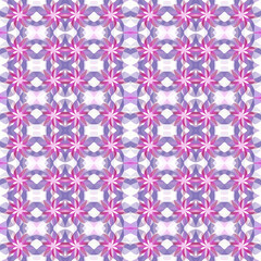 Abstract background with colorful flowers, geometric shaped decorative seamless pattern, art template, graphic design illustration wallpaper