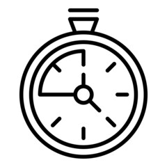 Stopwatch icon outline vector. Stop watch. Quick chronometer