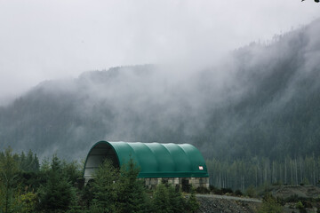 fog in the mountains