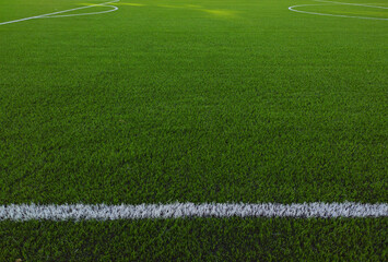 soccer field on grass field