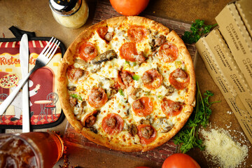 supreme pizza overhead 2
