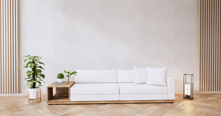 Sofa furniture and mockup modern room design minimal.3D rendering © Interior Design