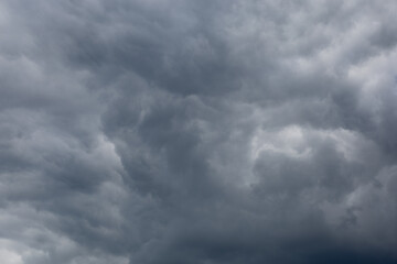 sky overcast with stormy thunderclouds