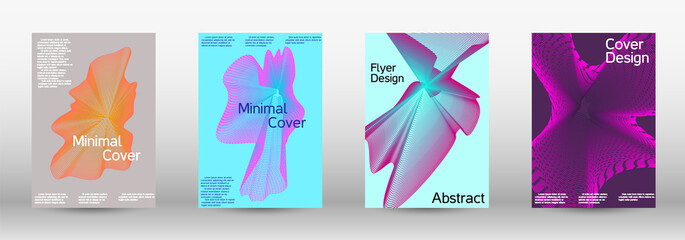 Artistic covers design. Creative backgrounds from abstract lines to create a fashionable abstract cover, banner, poster, booklet.