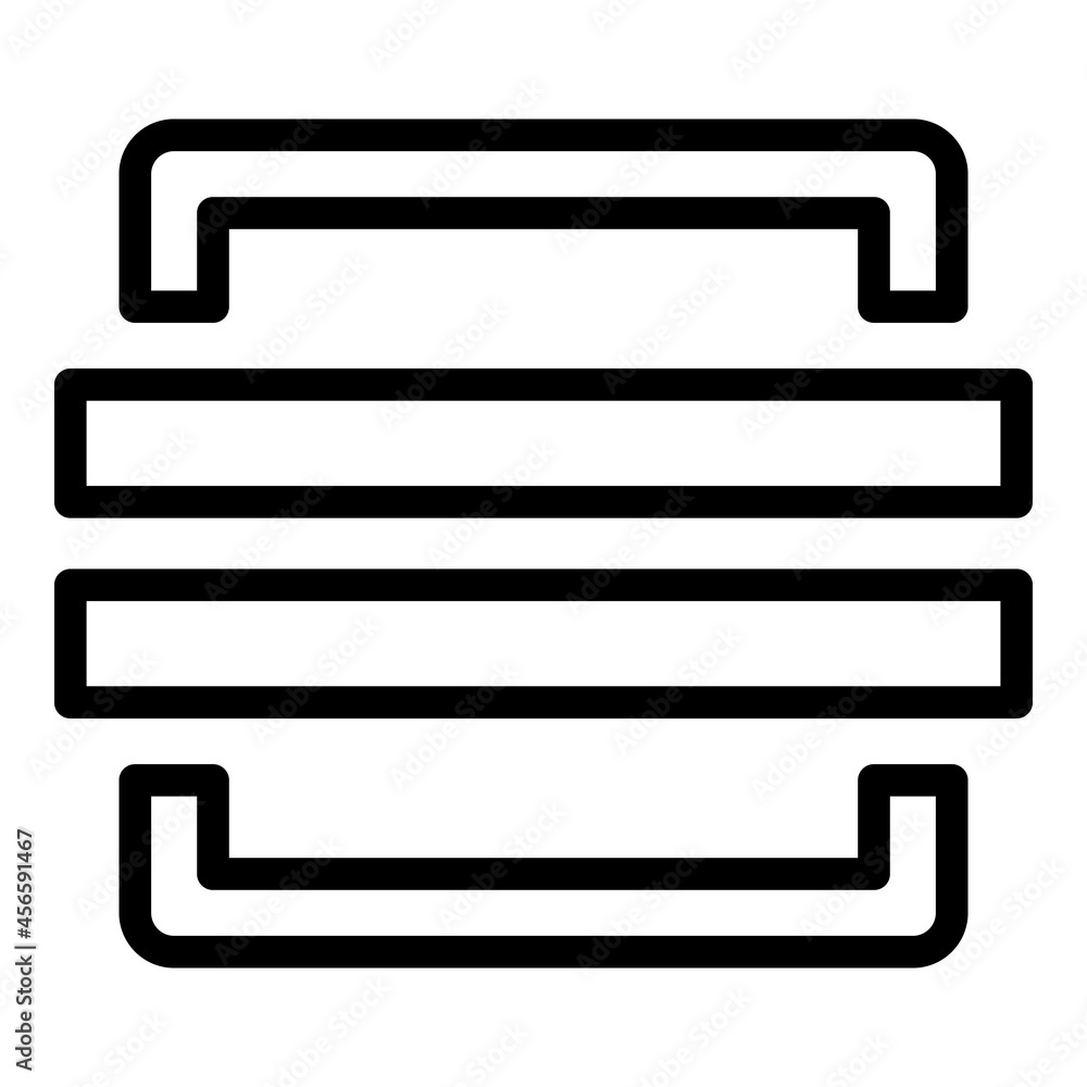 Poster code scanning icon outline vector. phone scan. smartphone qr