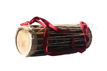  Traditional drum (YAK BERAYA) on white background