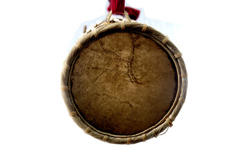  Traditional drum (YAK BERAYA) on white background