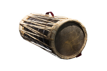 Traditional drum (YAK BERAYA) on white background