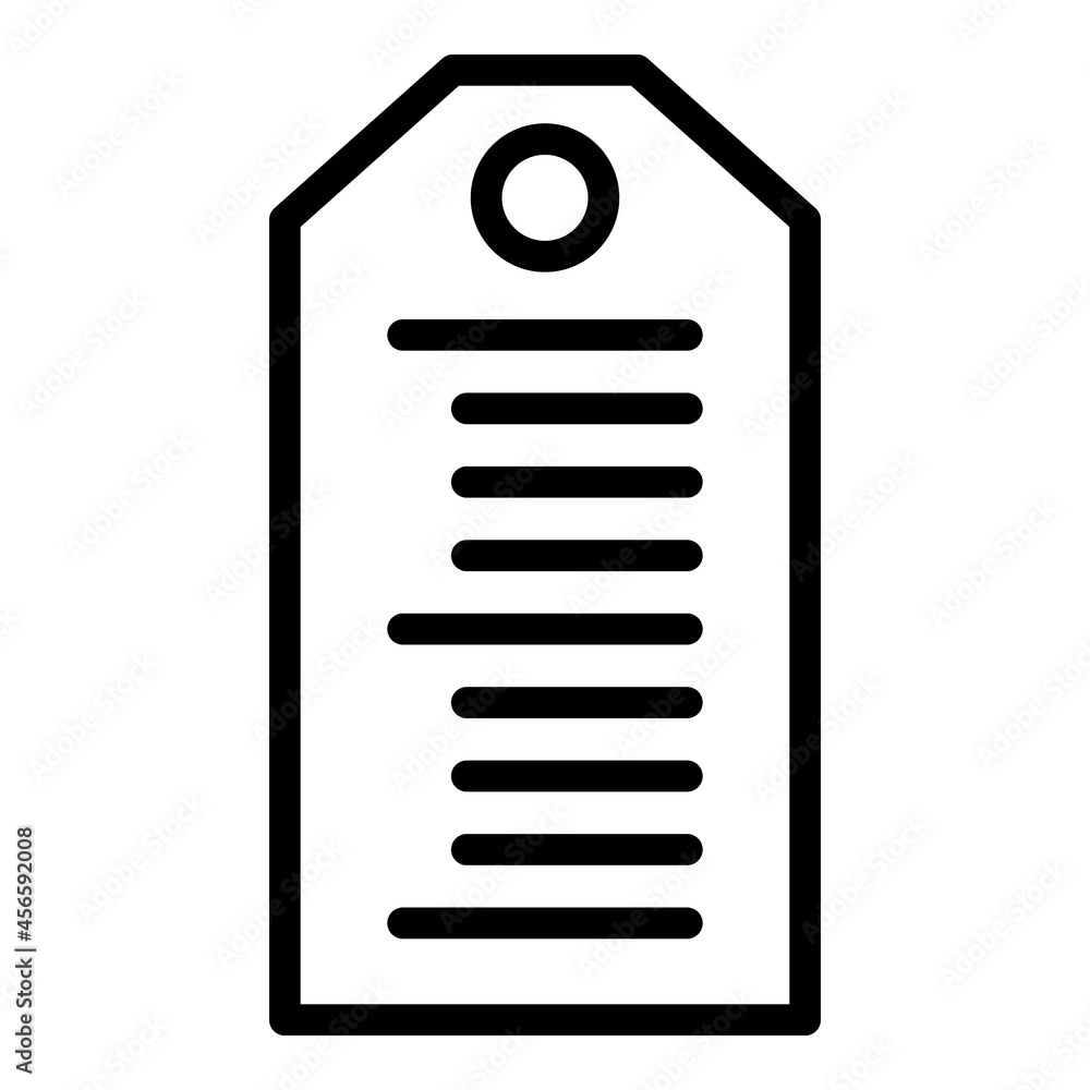 Poster tag barcode icon outline vector. code label. qr scanner