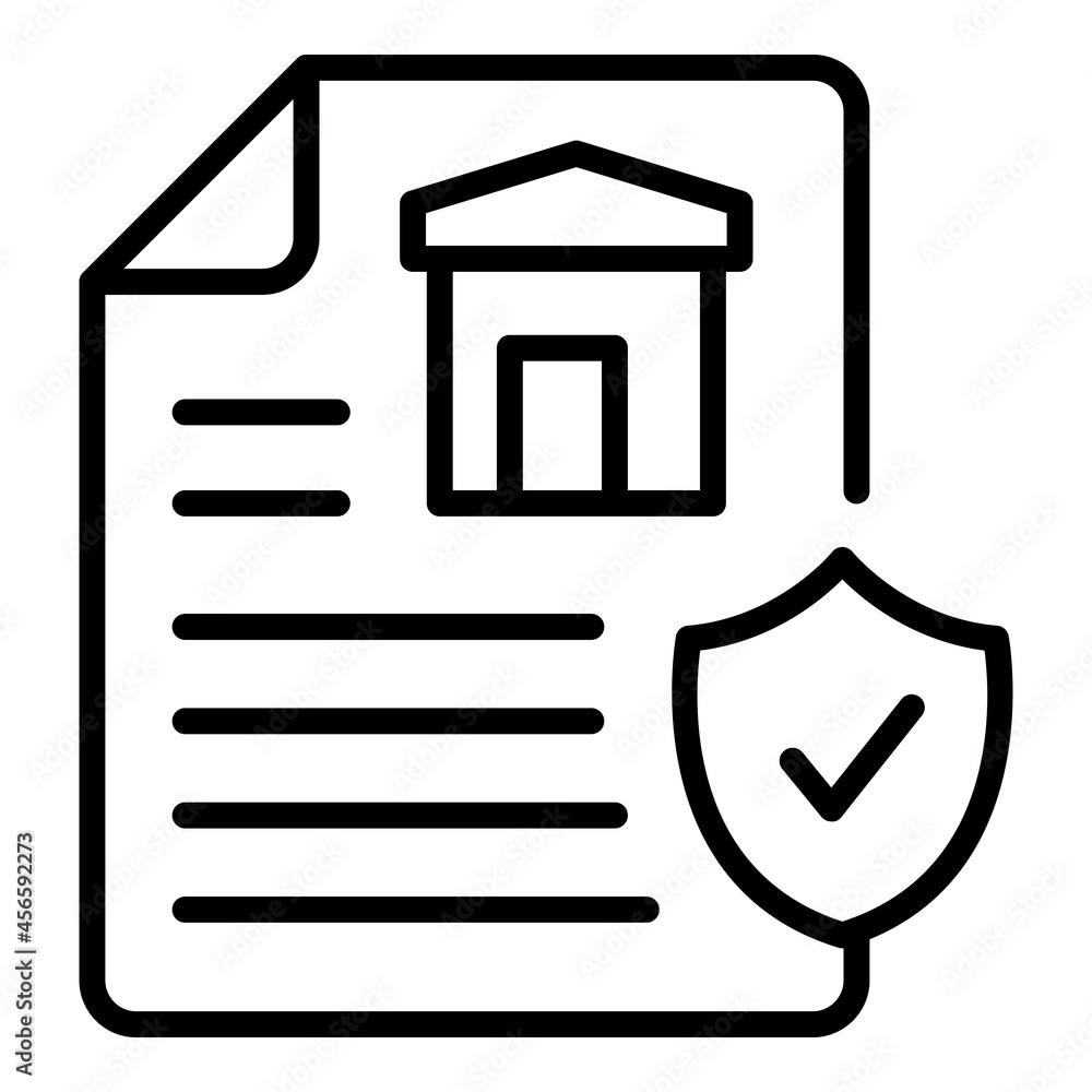 Poster privacy document icon outline vector. confidential data. secure file
