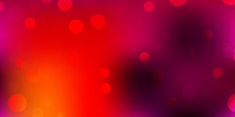 Light pink, yellow vector texture with memphis shapes.