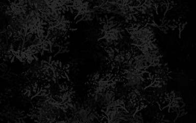 Dark Gray vector elegant pattern with trees, branches.