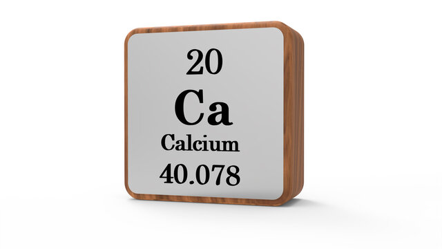 3d Calcium Element Sign. Stock İmage.	