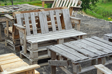 Recycling pallets furniture