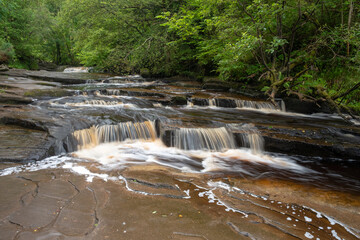 Falls at Glenbarrow river in Co. Laois, Ireland