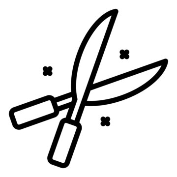 recommend clip art: Garden shears icon outline vector. Hedge trimmer. Pruning secateurs