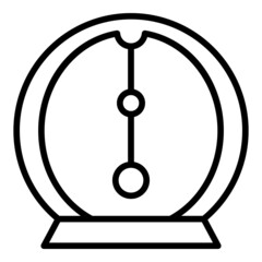 Energy pendulum icon outline vector. Physics impact. Kinetic swing