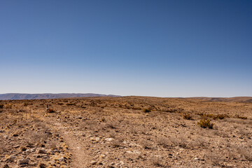 Sparse Trail Above The Ground In Carlsbad Caverns