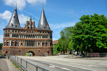 Holsten Gate in Luebeck