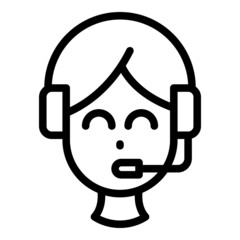 Course speaker icon outline vector. Conference teacher. Student teaching