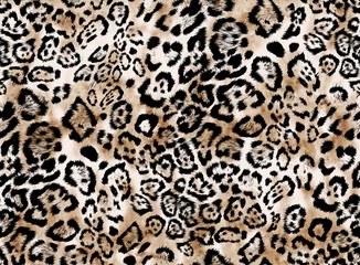 Wall murals Animals skin Seamless leopard pattern, jaguar pattern