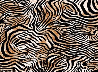 Seamless tiger texture, zebra pattern
