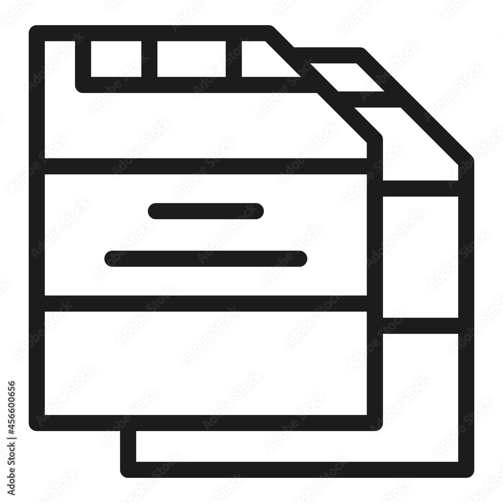 Poster memory card icon outline vector. sd storage. flash chip