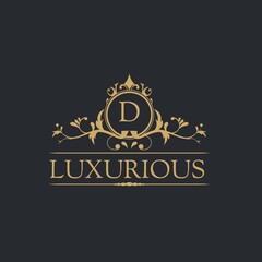 Luxury Logo template in vector for Restaurant, Royalty, Boutique, Cafe, Hotel, Heraldic, Jewelry, Fashion and other vector illustrations