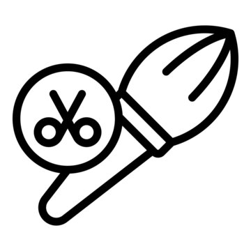 recommend clip art: Barber tool icon outline vector. Hair stylist. Beauty salon