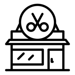Beauty salon icon outline vector. Cosmetic spa. Barber shop